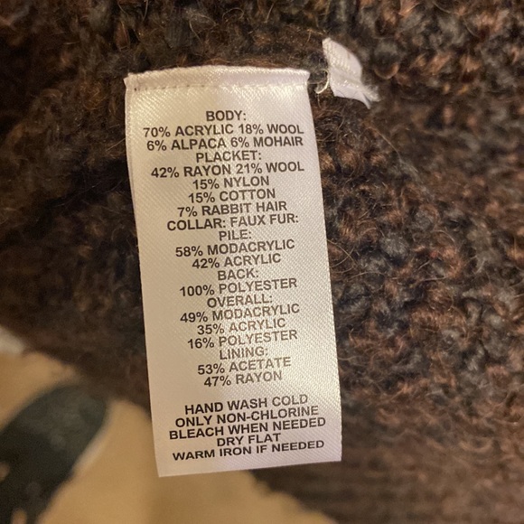 LOFT Knit Faux Fur Lined Vest - Picture 10 of 11